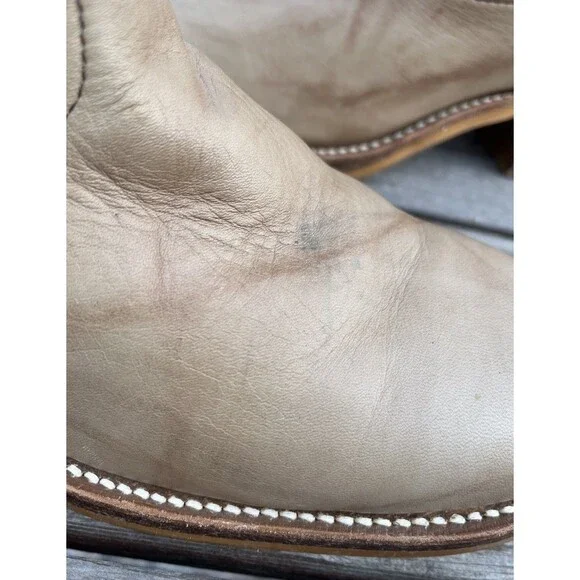 Vintage Wild Country Men's 10D Campus Boots Marbled Leather Square Toe